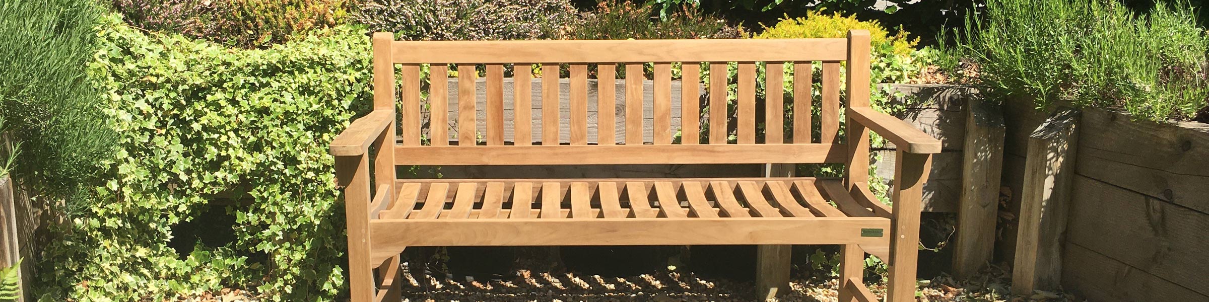Personalised 2 seat Teak Garden Bench